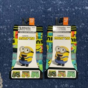 DEAL ‼️ Kid’s Minions Athletic Boxer Briefs Two 3-Pack